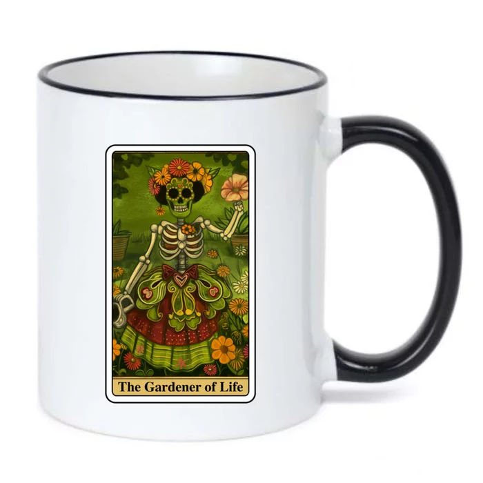 Funny Tarot Card The Gardener Of Life Psychic Fortune Teller Gift Black Color Changing Mug