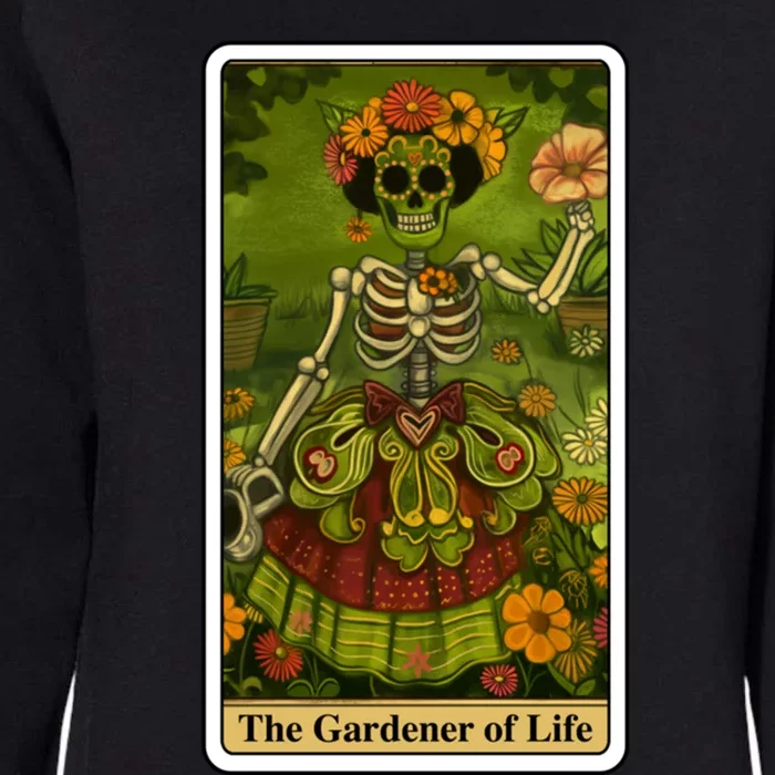 Funny Tarot Card The Gardener Of Life Psychic Fortune Teller Gift Womens California Wash Sweatshirt