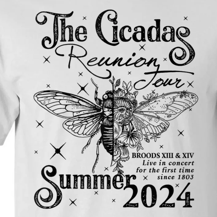 Funny The Cicadas Reunion Summer 2024 Tall T-Shirt