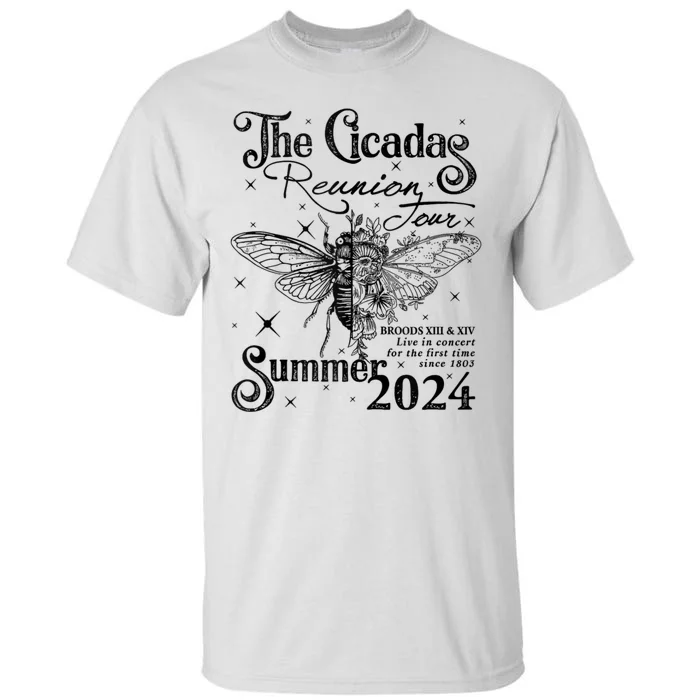 Funny The Cicadas Reunion Summer 2024 Tall T-Shirt