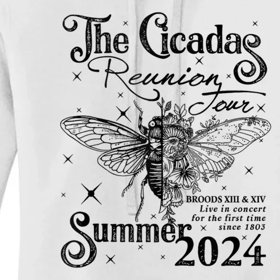 Funny The Cicadas Reunion Summer 2024 Women's Pullover Hoodie