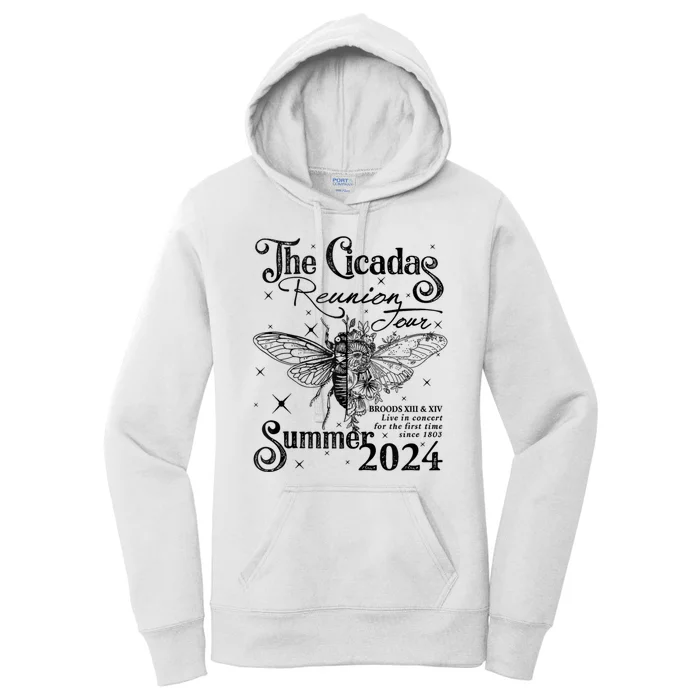 Funny The Cicadas Reunion Summer 2024 Women's Pullover Hoodie