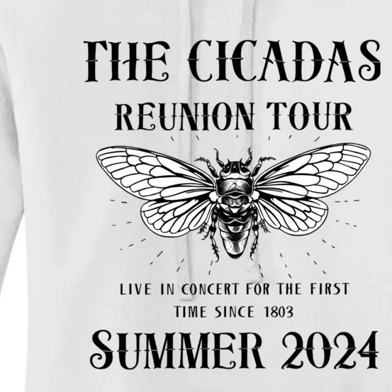 Funny The Cicadas Reunion Summer 2024 Women's Pullover Hoodie