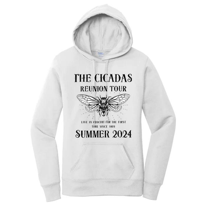 Funny The Cicadas Reunion Summer 2024 Women's Pullover Hoodie