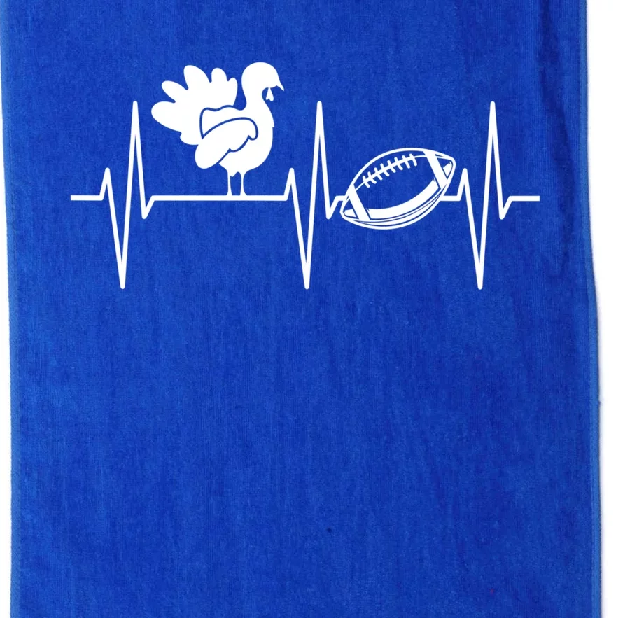 Football Turkey Cool Gift Thanksgiving Turkey And Football Gift Platinum Collection Golf Towel