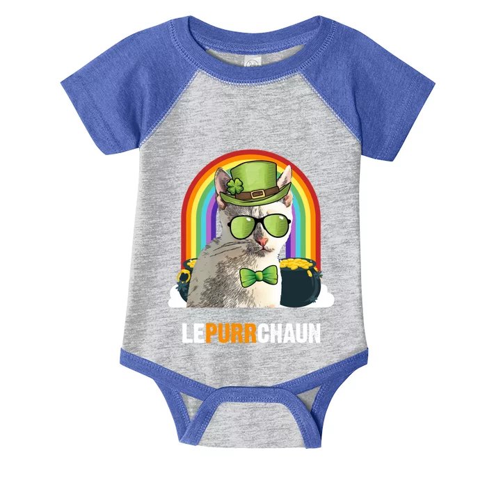 Funny Tonkinese Cat Lepurrchaun St Patricks Day Gift Infant Baby Jersey Bodysuit