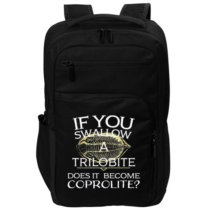 Funny Trilobite Coprolite Fossil Lover Dino Poop Impact Tech Backpack