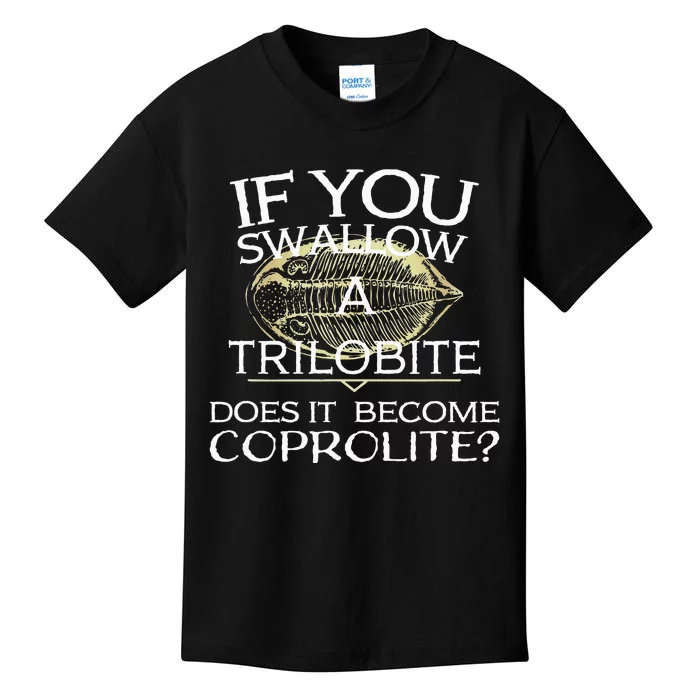 Funny Trilobite Coprolite Fossil Lover Dino Poop Kids T-Shirt