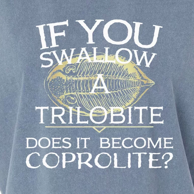 Funny Trilobite Coprolite Fossil Lover Dino Poop Garment-Dyed Women's Muscle Tee