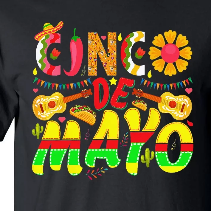 funny taco Cinco De Mayo Lets Fiesta Squad 5 De Mayo Mexican Tall T-Shirt