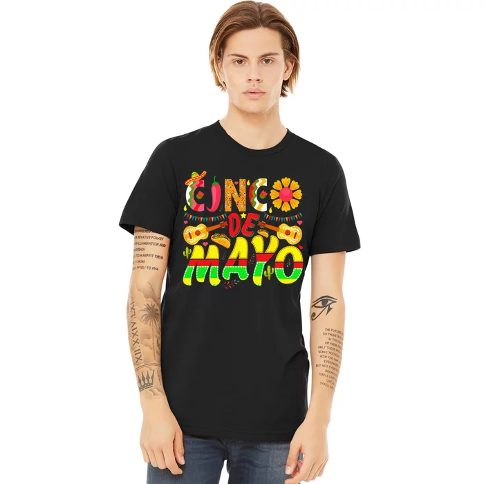 funny taco Cinco De Mayo Lets Fiesta Squad 5 De Mayo Mexican Premium T-Shirt