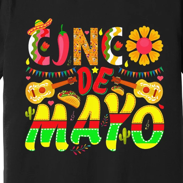 funny taco Cinco De Mayo Lets Fiesta Squad 5 De Mayo Mexican Premium T-Shirt