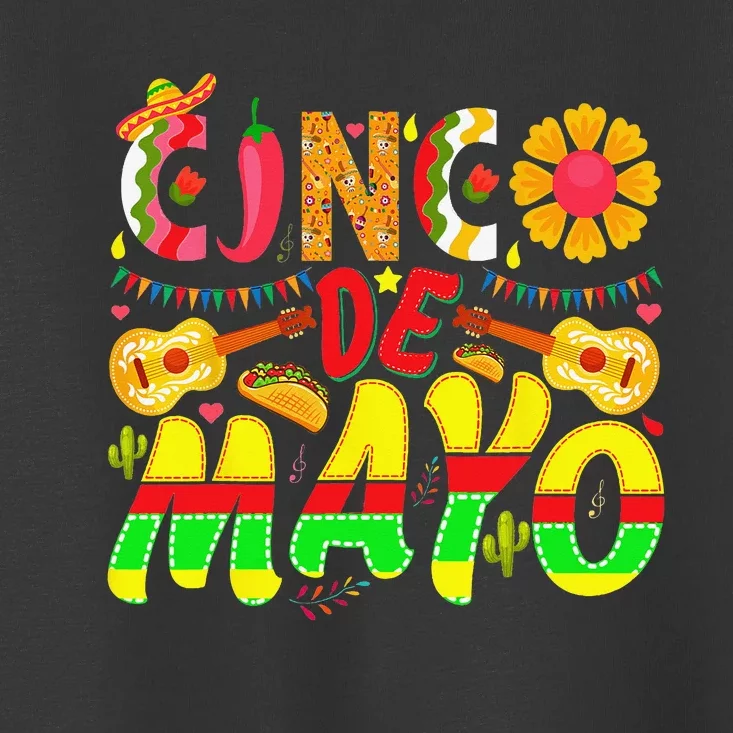 funny taco Cinco De Mayo Lets Fiesta Squad 5 De Mayo Mexican Toddler T-Shirt