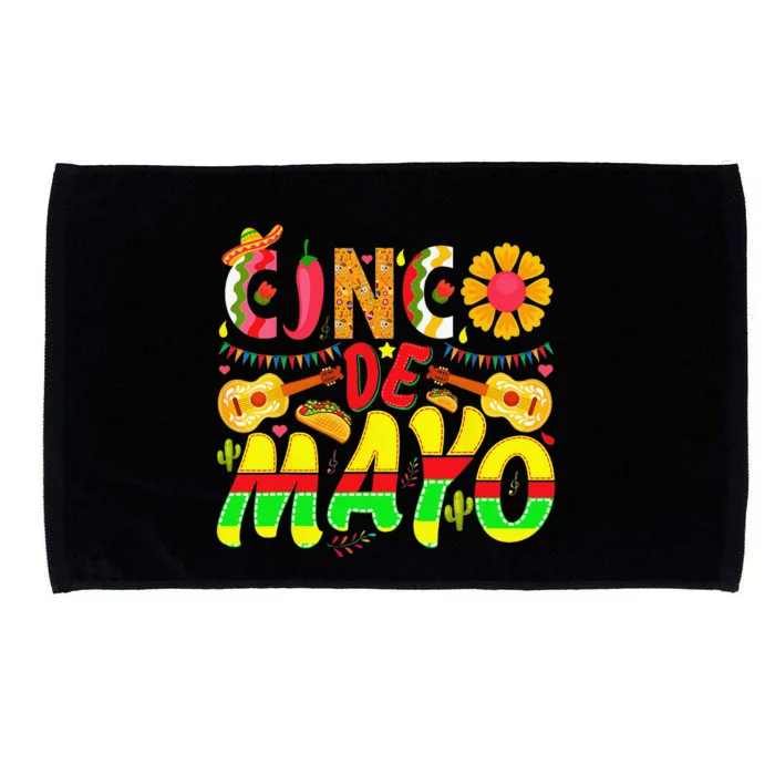 funny taco Cinco De Mayo Lets Fiesta Squad 5 De Mayo Mexican Microfiber Hand Towel