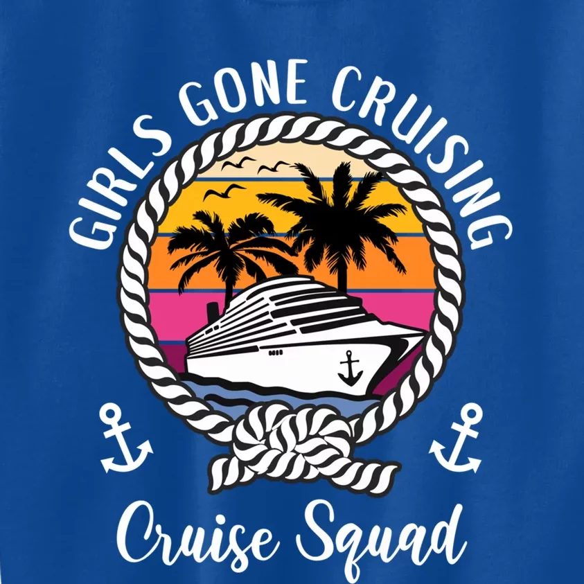 Funny Trip Cruise Gone Cruising Cruise Squad Cool Gift Kids Sweatshirt