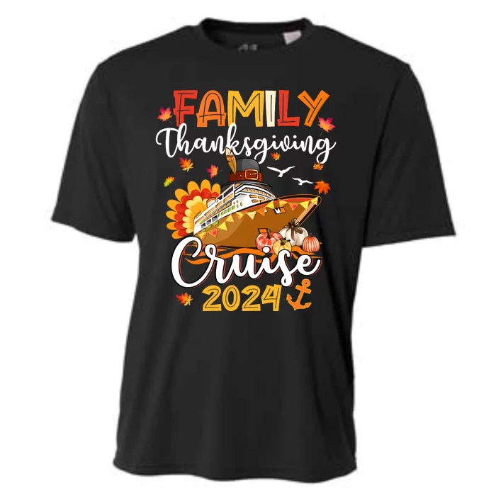 Family Thanksgiving Cruise 2024 Matching Family Team Cooling Performance Crew T-Shirt