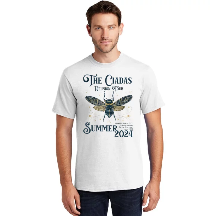 Funny The Cicadas Reunion Summer 2024 Tall T-Shirt