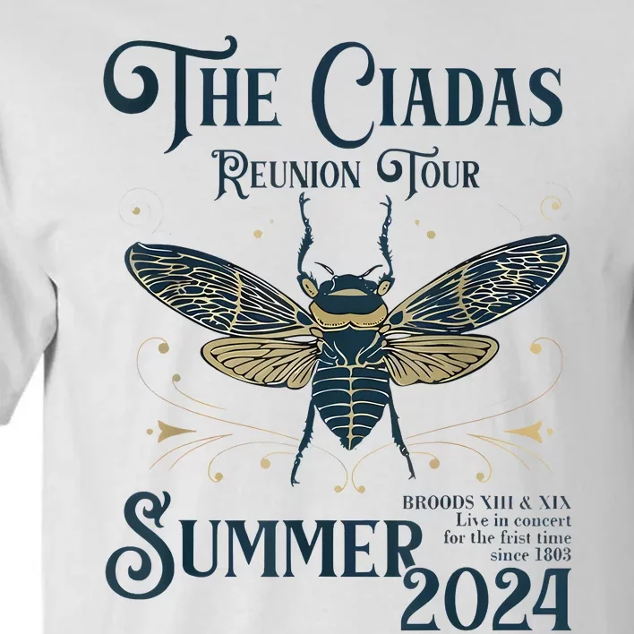 Funny The Cicadas Reunion Summer 2024 Tall T-Shirt