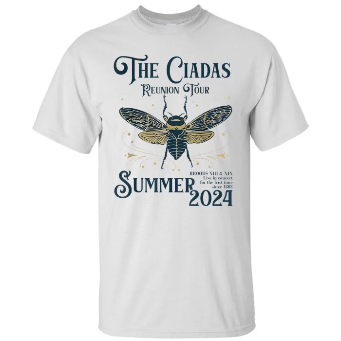 Funny The Cicadas Reunion Summer 2024 Tall T-Shirt