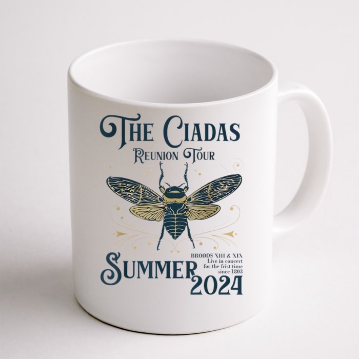 Funny The Cicadas Reunion Summer 2024 Front & Back Coffee Mug