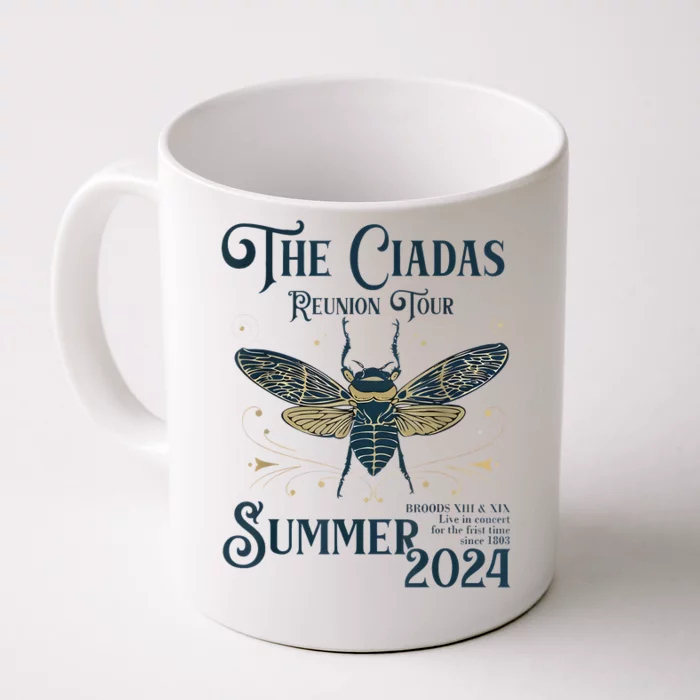 Funny The Cicadas Reunion Summer 2024 Front & Back Coffee Mug