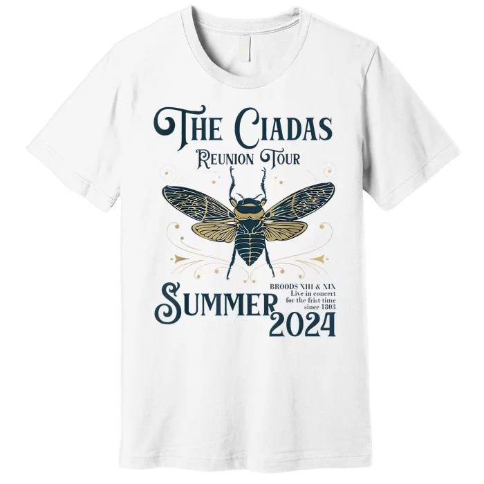 Funny The Cicadas Reunion Summer 2024 Premium T-Shirt