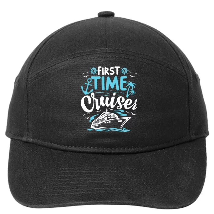 First Time Cruiser First Cruise Ship Vacation Trip 2024 7-Panel Snapback Hat