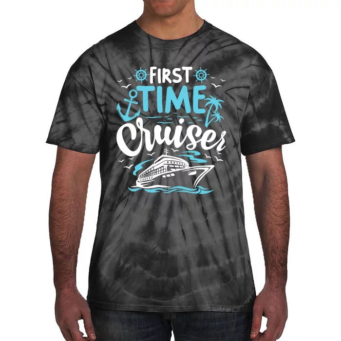 First Time Cruiser First Cruise Ship Vacation Trip 2024 Tie-Dye T-Shirt