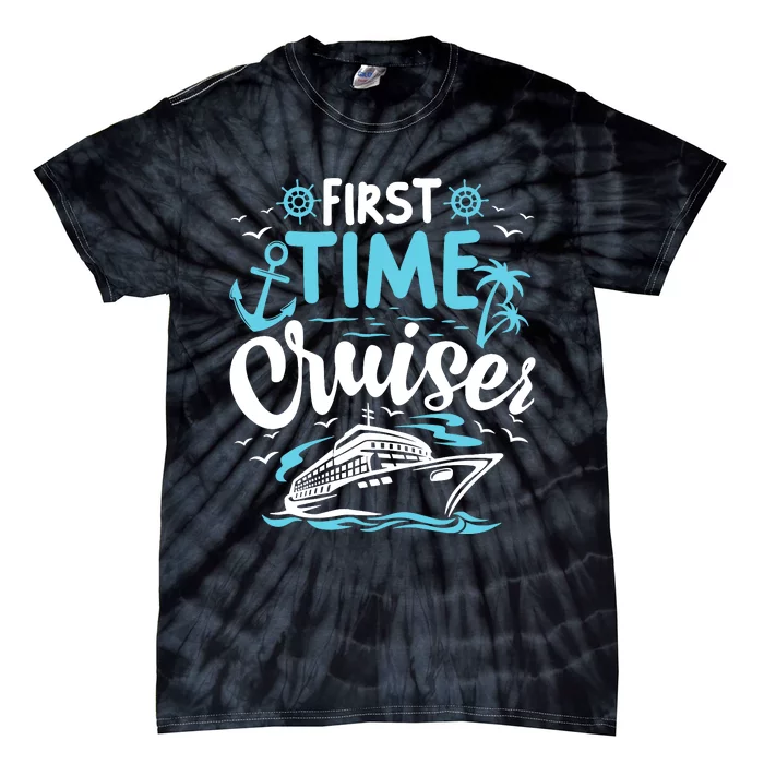 First Time Cruiser First Cruise Ship Vacation Trip 2024 Tie-Dye T-Shirt