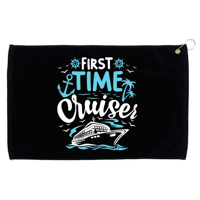 First Time Cruiser First Cruise Ship Vacation Trip 2024 Grommeted Golf Towel