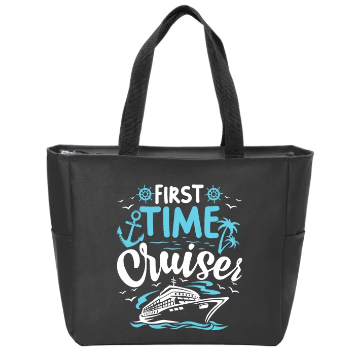 First Time Cruiser First Cruise Ship Vacation Trip 2024 Zip Tote Bag