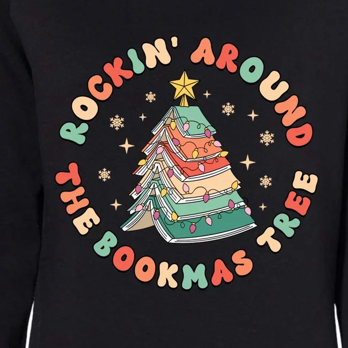 Funny Teacher Christmas Book The Bookmas Tree Book Lover Great Gift Womens California Wash Sweatshirt