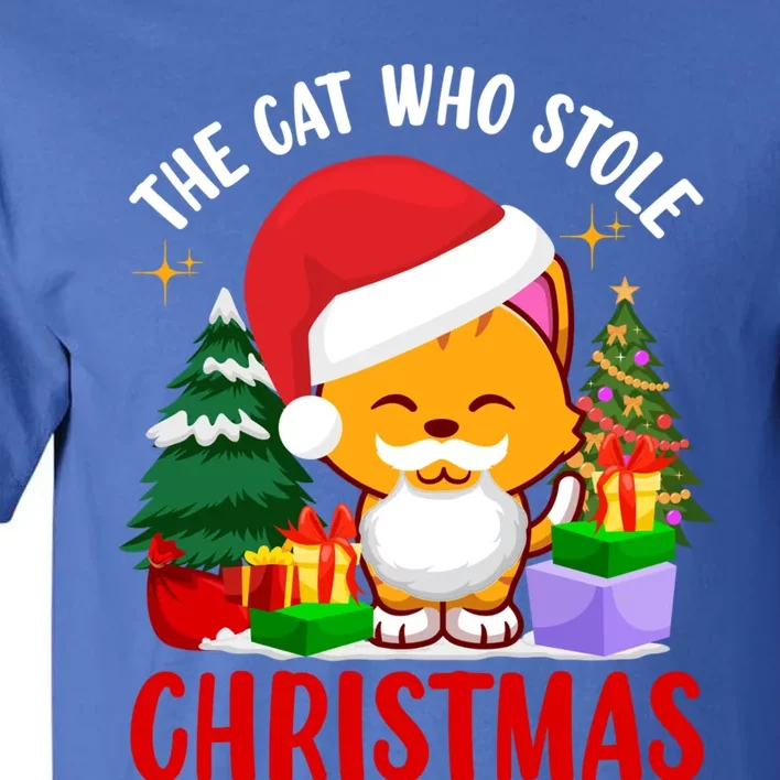 Funny The Cat Who Stole Christmas Meaningful Gift Tall T-Shirt