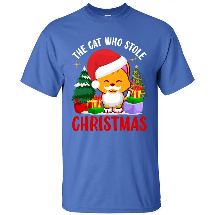 Funny The Cat Who Stole Christmas Meaningful Gift Tall T-Shirt