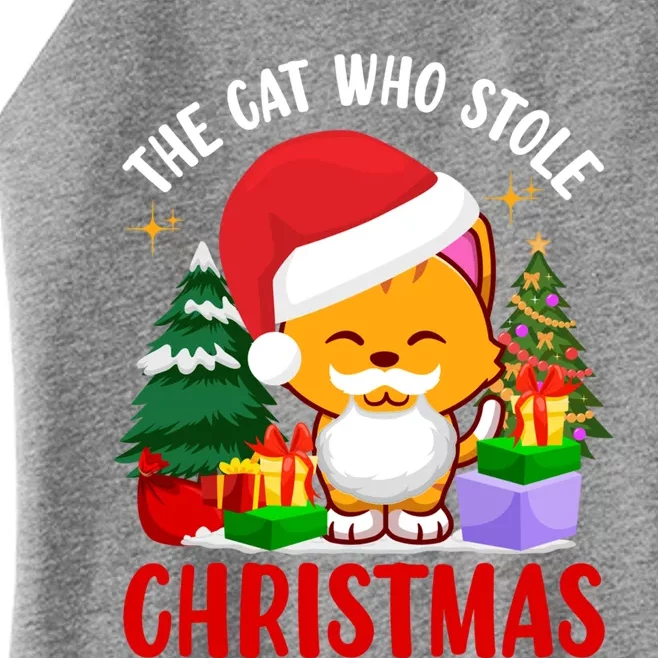 Funny The Cat Who Stole Christmas Meaningful Gift Women’s Perfect Tri Rocker Tank