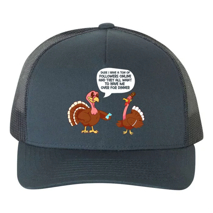 Funny Thanksgiving Cute Lil Turkey Boys Gifts Yupoong Adult 5-Panel Trucker Hat