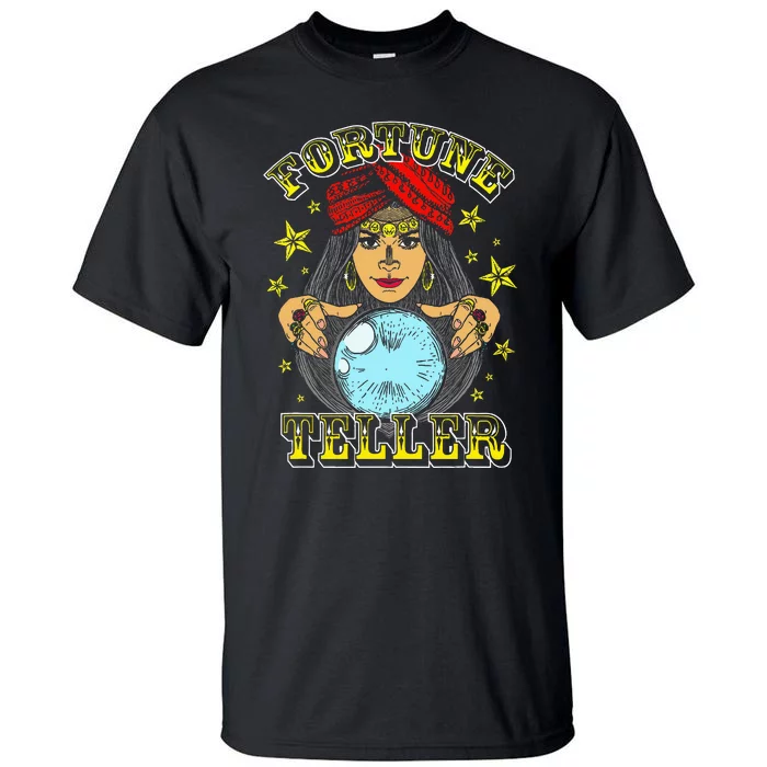 Fortune Teller Costume Circus Staff Vintage Carnival Theme Tall T-Shirt