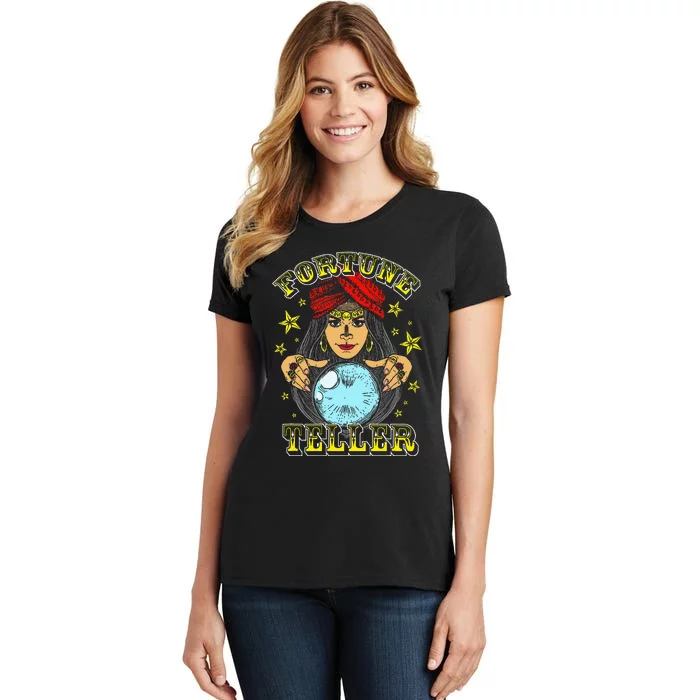 Fortune Teller Costume Circus Staff Vintage Carnival Theme Women's T-Shirt