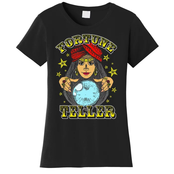 Fortune Teller Costume Circus Staff Vintage Carnival Theme Women's T-Shirt