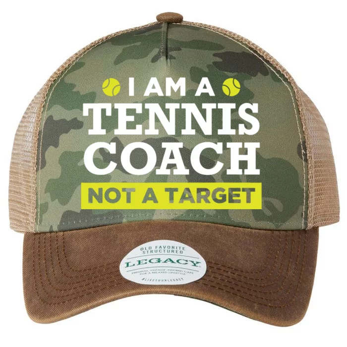 Funny Tennis Coach Gift Not A Target Legacy Tie Dye Trucker Hat