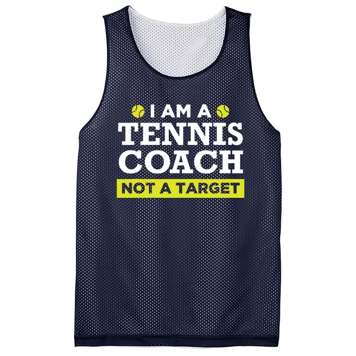 Funny Tennis Coach Gift Not A Target Mesh Reversible Basketball Jersey Tank