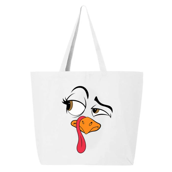 Funny Turkey Cool Turkey Thanksgiving Costume 25L Jumbo Tote