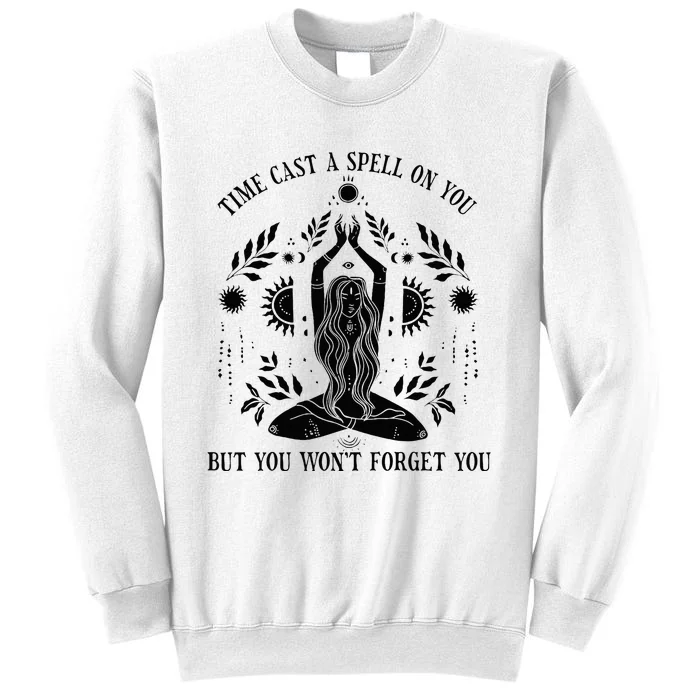 Funny Time Cast A Spell On You Cute Yoga Sweatshirt