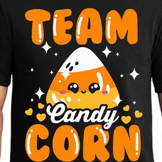 Funny Team Candy Corn Halloween Costume Pajama Set