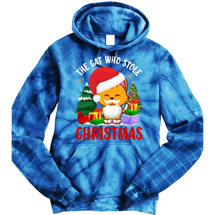 Funny The Cat Who Stole Christmas Great Gift Tie Dye Hoodie