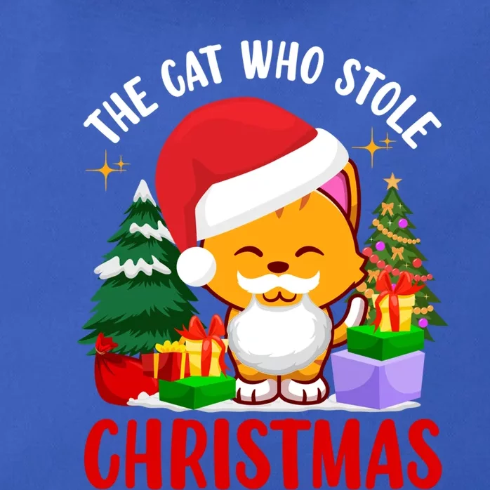 Funny The Cat Who Stole Christmas Great Gift Zip Tote Bag