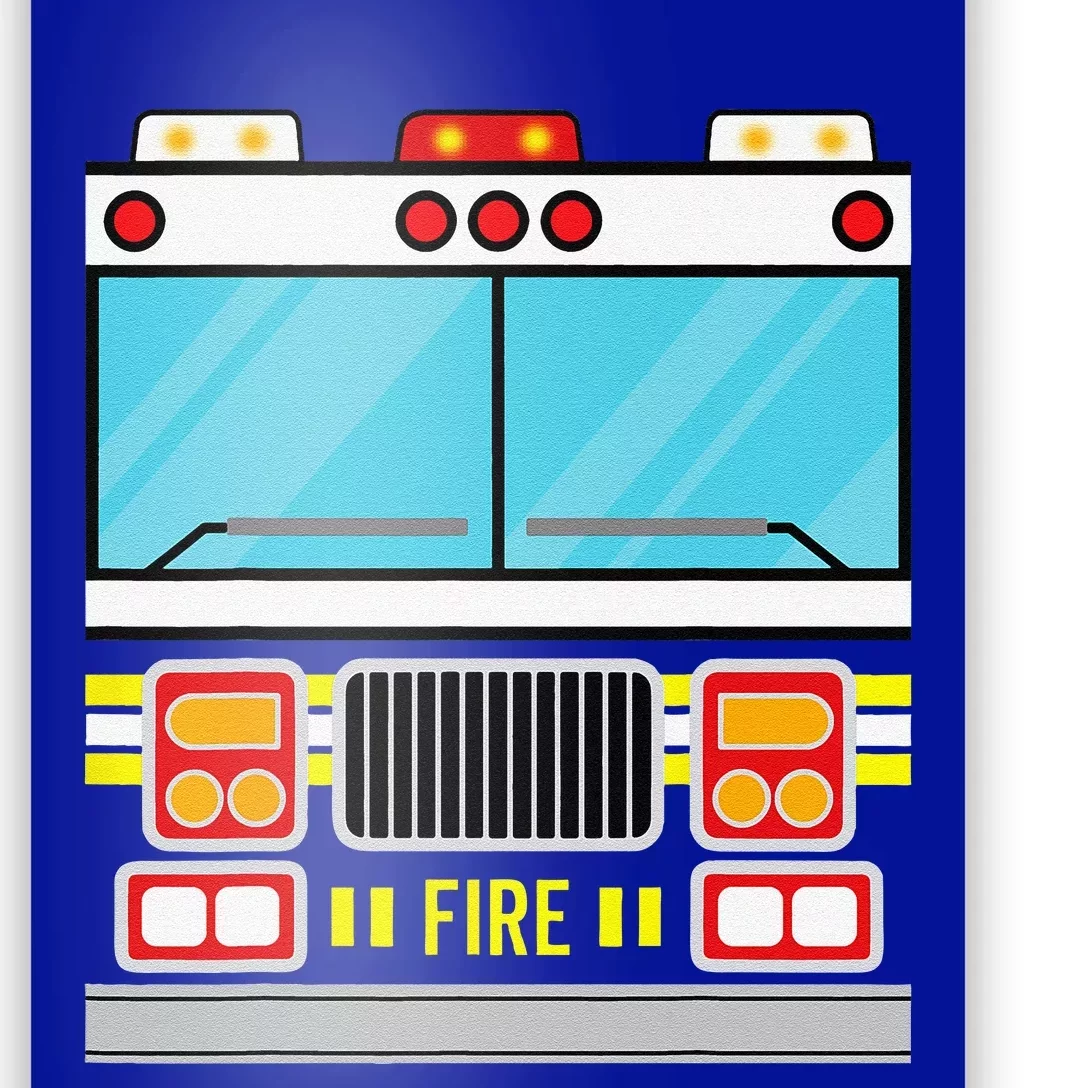 Fire Truck Costume Simple Easy Halloween Group Costume Poster