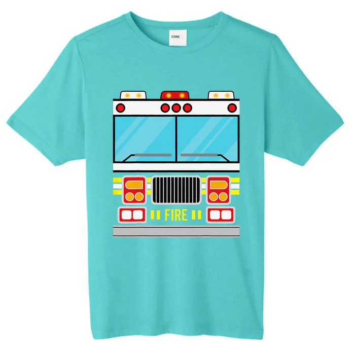 Fire Truck Costume Simple Easy Halloween Group Costume ChromaSoft Performance T-Shirt