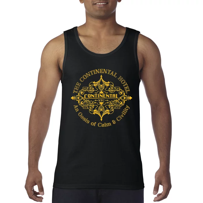 Funny The Continental Hotel Ne York City Vintage Tank Top