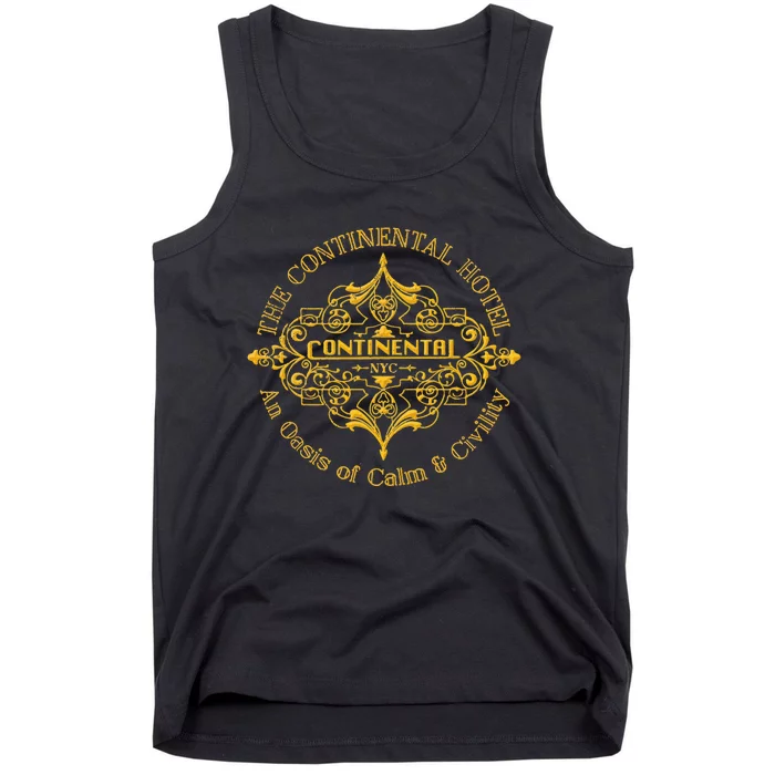 Funny The Continental Hotel Ne York City Vintage Tank Top